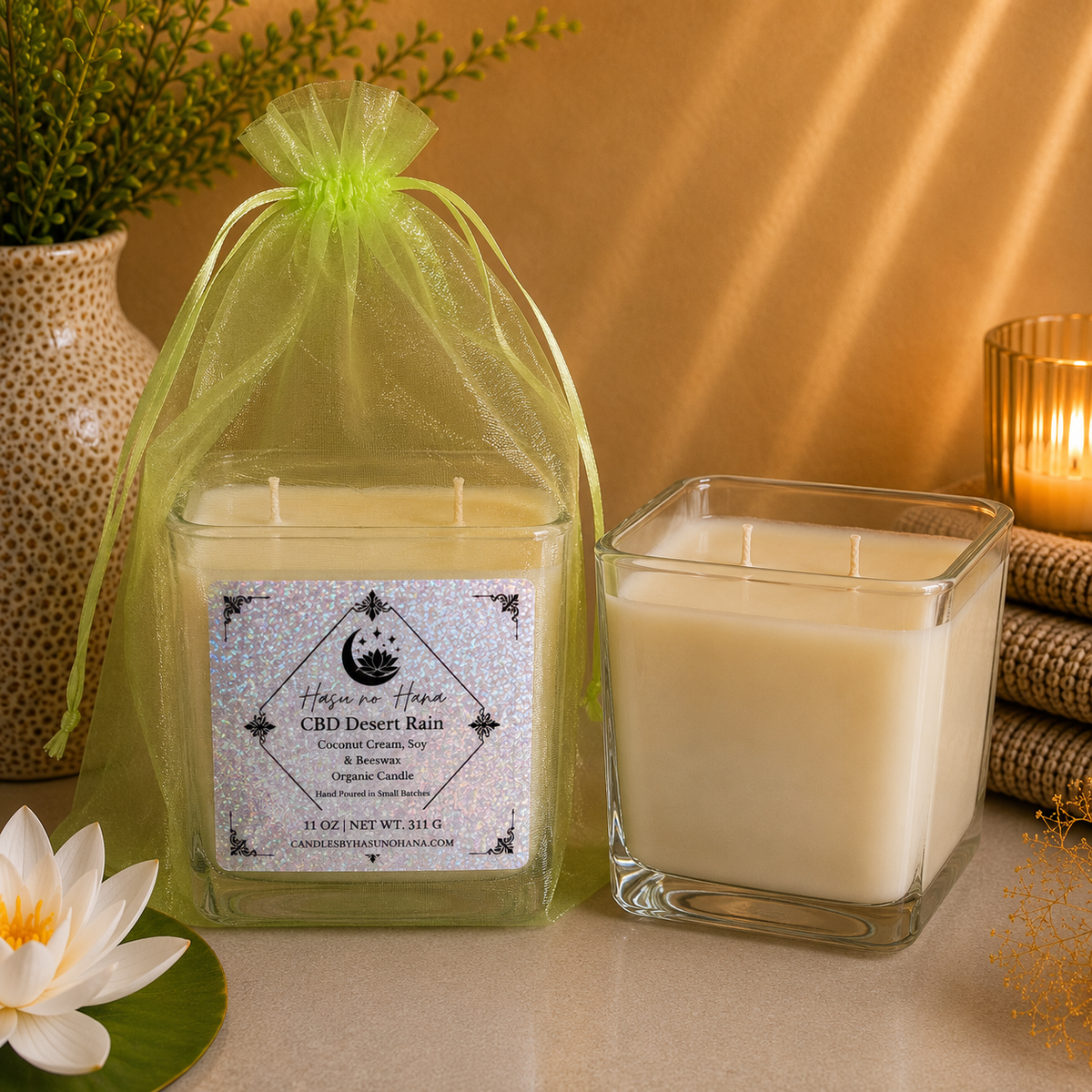 Desert Rain- CBD Signature Candle