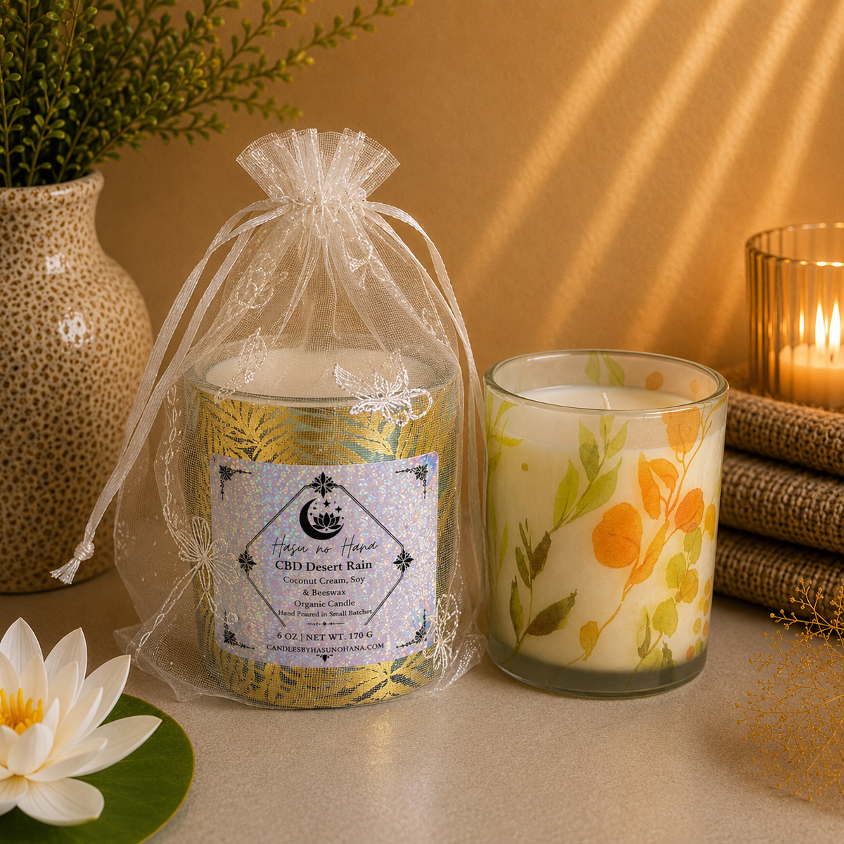 Desert Rain- CBD Signature Candle